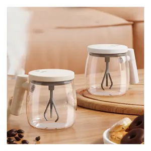 Hot Sale Electric Mixing Mug With Lid 12oz Self Stirring Coffee Cup Electric High Speed Stirring Bpa Free For Office/Travel/Home
