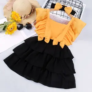 Summer Amazon Hot Selling Style Kids Party dress frock dor baby girls wholesale in China
