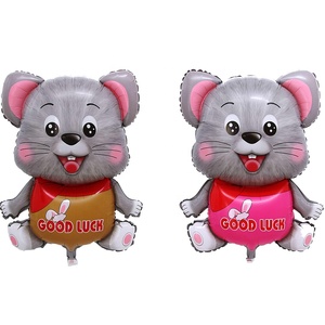 <span class=keywords><strong>2020</strong></span> L'<span class=keywords><strong>année</strong></span> <span class=keywords><strong>du</strong></span> <span class=keywords><strong>Rat</strong></span> dessin animé bonne chance souris en forme de joyeux nouvel an décoration feuille d'hélium ballons - Product Image 1