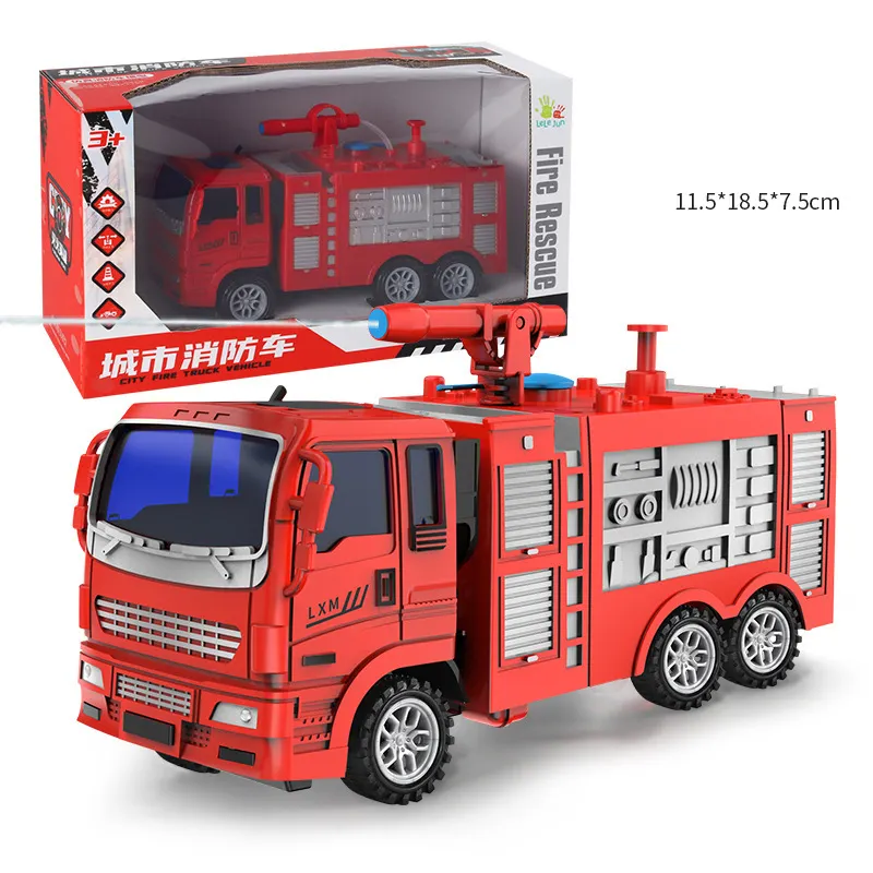 Camion de Pompier Électrique pour Enfant, Jouet Éducatif, Voiture de Pompier, Musique, Lumière, Cadeau, Nouveauté 2024