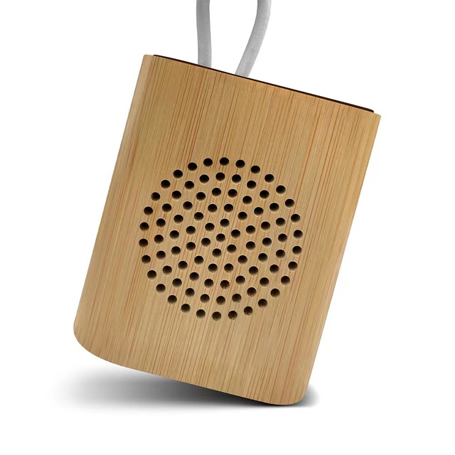 Wireless Bamboo Speaker 3W Portable Bluetooth Wood Speaker Eco Friendly Speaker with Hands Free Function
