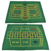 Ensemble de jeux de casino 5-en-1 de haute qualité avec ensemble de roulette manuelle à plateau tournant de 10 pouces pour Mahjong et table de jeu