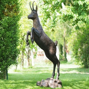 Sculptures de <span class=keywords><strong>jardin</strong></span> en Bronze taille réelle Bronze Ibex Sculpture de chèvre de montagne à vendre - Product Image 6