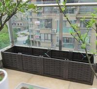 Jardinière d'intérieur style clôture pour légumes, pot de fleurs en plastique pour toit, balcon extérieur, culture de fleurs sur toit