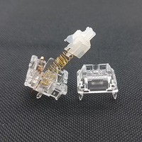 Boîtier PC Tecsee Mix avec tige UPE scintillante Double ressort doré 63.5g commutateurs de clavier mécaniques pour ordinateur de bureau Gamer