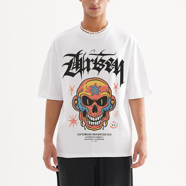 Custom Graphic Logo Printed Men's T-Shirts Tee Manufacturer's 100% Cotton Knitted Design Sublimation Camiseta