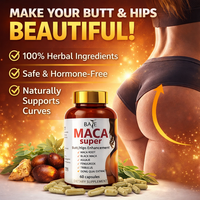 ODM/OEM Herbal Maca pour Hanches Courbes, Agrandissement des Fesses BBL, Booster de Fesses, Pilules et Comprimés Compléments de Maca pour Femmes