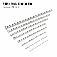 Pasador Expulsor de Acero para Muelles 65Mn, Apto para Moldes de Plástico Blando PP PE ABS PS PVC, Varilla Expulsora Personalizada No Estándar