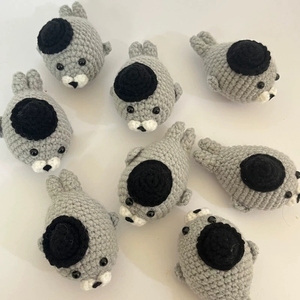 Peluche <span class=keywords><strong>de</strong></span> foca <span class=keywords><strong>amigurumi</strong></span> <span class=keywords><strong>de</strong></span> ganchillo hecho a mano, lindo animal marino, mini juguete, regalo <span class=keywords><strong>de</strong></span> cumpleaños para amantes <span class=keywords><strong>de</strong></span> la vida marina, algodón PP lavado - Product Image 1