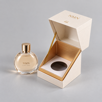Boîte à parfum magnétique à couvercle rabattable OEM/ODM avec insert en papier de qualité supérieure, logo estampé à chaud