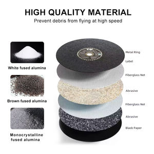 Harz-Winkelschleifscheiben 6mm Dicke für Winkelschleifer Extra Feine Körnung-Aluminium Entgraten & Polieren OEM - Product Image 5