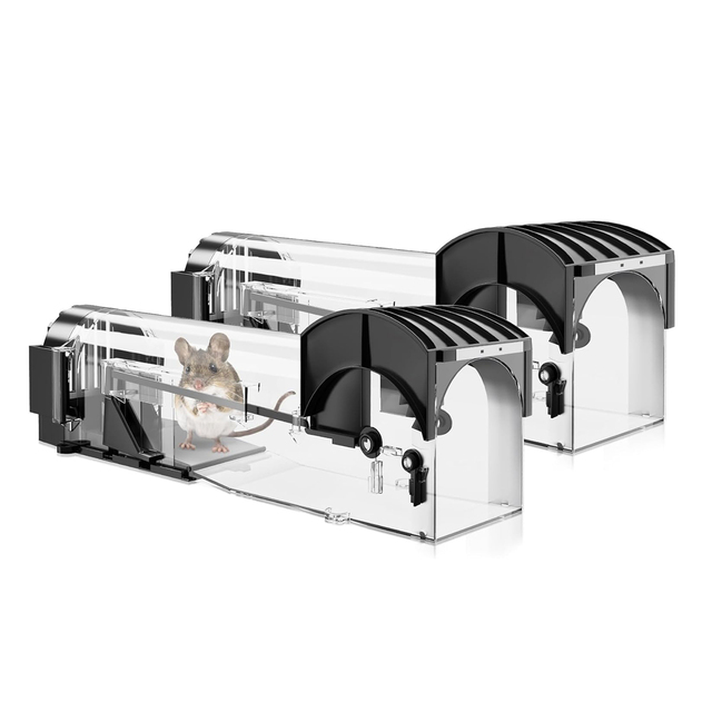 Humane Mouse Traps for Indoor Enlarged Smart Mouse and Rodent Trap, No Kill the Mice, Pets & Children Friendly