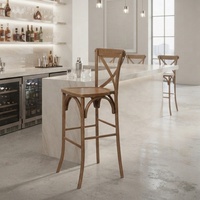 Chaise en rotin en gros à prix abordable, mobilier commercial, chaise de mariage en cannage, chaise de bar en bois avec structure en bois