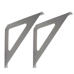 Support mural pliable en métal robuste WEKIS avec structure triangulaire, capacité de 75 lb, 19x19 cm - Product Image 4