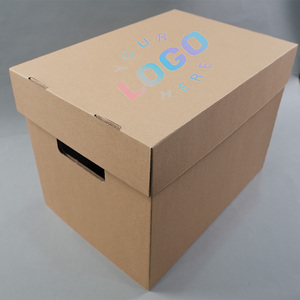 Vente directe du fabricant de boîtes <span class=keywords><strong>en</strong></span> carton ondulé <span class=keywords><strong>en</strong></span> cuir de vache personnalisées avec couvercles pour le tri des dossiers et le stockage des marchandises - Product Image 1