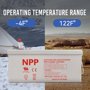 Batería de plomo-ácido sellada VRLA de 12V y 200Ah, batería de respaldo UPS de ciclo profundo, batería de plomo-ácido <span class=keywords><strong>Agm</strong></span> para coches eléctricos, carros de Golf directos - Product Image 6