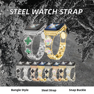 Nouveaux bracelets de montre intelligente en acier inoxydable pour femmes, universels, 20 mm/22 mm, <span class=keywords><strong>bracelet</strong></span> en métal pour <span class=keywords><strong>Apple</strong></span> <span class=keywords><strong>Watch</strong></span> IWatch Series 10 8 Ultra 7 6 5 - Product Image 2