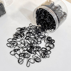 TPU Karet gelang Mini pemegang kuncir kuda ikat rambut elastis ikat rambut lembut dengan kotak grosir - Product Image 6