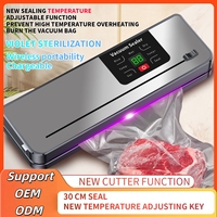 Scelleuse sous vide alimentaire automatique à écran tactile de haute qualité avec contrôle de la température pour tous types de sacs et coupe-sac