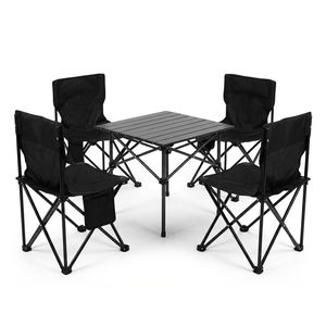 كرسي تخييم قابل للطي محمول مصنوع من قماش أكسفورد متين مع حقيبة حمل للاستخدام في الهواء الطلق والصيد والشاطئ والحدائق والفنادق - Product Image 1