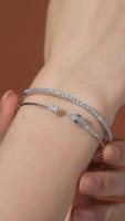 Bracelet léger de luxe doux à double couche avec tête de serpent unique et petit zircon rond, bijou de mode délicat pour femme, idéal pour l'été