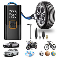 Portable Wireless 120W High Pressure Electric Tire Inflator Digital Car Air Compressor with 150psi ABS Material