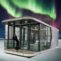 Maison modulaire préfabriquée OEM intégrée petite maison mobile moderne préfabriquée hôtel salle d'exposition capsule spatiale