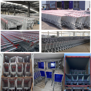 SMT Offre Spéciale chariot à double couche épicerie chariots et chariots à provisions à 2 niveaux camion de gestion domestique de style européen - Product Image 6