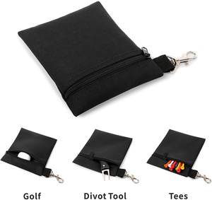 <span class=keywords><strong>Golf</strong></span> Tee Pouch Custom Logo Professionele Rits Tas <span class=keywords><strong>Golf</strong></span> Tee Pouch Met Metalen Kreeft Klauw Clip - Product Image 2