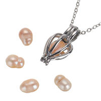 Ensemble cadeau personnalisé de perles, faites un vœu, ensemble de bijoux en perles d'eau douce, collier, pendentif, cadeau romantique pour femmes, souvenir