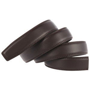 Sangle en <span class=keywords><strong>cuir</strong></span> véritable estampillée sur mesure pour <span class=keywords><strong>homme</strong></span>, 30, 32, 35 mm, pour <span class=keywords><strong>ceinture</strong></span> automatique à cliquet - Product Image 1