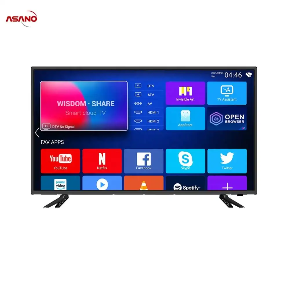 24dn4 preço de fábrica atacado tela grande led smart tv 24 polegadas oem hd 4k android tv