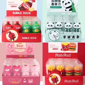 Hàn Quốc Phong Cách Sáng Tạo Động Vật Hình June 1st Món Quà Dễ Thương Silicone Thỏ Bánh Hamburger Bút Chì Mài Cơ Khí Bút Chì Mài - Product Image 2