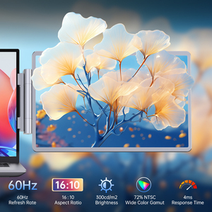 Extensor de Pantalla Portátil para Laptop de 14.1 Pulgadas, Monitor con Resolución 1920x1200 FHD, 100% SRGB IPS, Extensor de Pantalla Dual para Laptops de 13-17 Pulgadas - Product Image 2