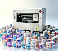 Printer UV Mini Silinder Kecepatan Tinggi Epson DX7 Single Head Cetak Pernis Putih untuk Bengkel Cetak Kecil
