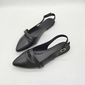 أحذية نسائية من الجلد الصناعي مسطحة للنساء أحذية نسائية بأربطة مدببة بأصابع قدم كاجوال شبشب للفتيات والسيدات - Product Image 2