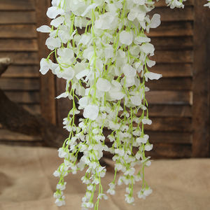 Decoración de boda para colgar en la pared, flor de glicinia púrpura Artificial, vid, flores colgantes de seda Artificial, árbol de glicinia Artificial - Product Image 5