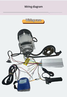 Hot Launch BM1418ZXF 48V 800W Triciclo eléctrico BLDC Mid Drive Motor Kit para Dirt Bike Pit Bike