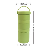 Boîte à lunch thermique portable en acier inoxydable 304 pour adultes Conteneur alimentaire Bento isolé sous vide avec fonction chauffante