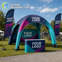 Tente Gonflable pour Événements Extérieurs, Tente Imperméable en Oxford, Auvent Gonflable Personnalisable avec Logo, Installation Rapide et Portable pour Fêtes