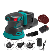 Lijadora Orbital Aleatoria Recargable de Color Personalizado, Lijadora Eléctrica Inalámbrica de Velocidad Variable para Pulir Pisos y Muebles