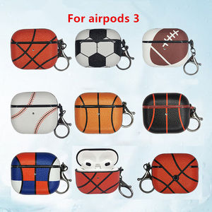Football <span class=keywords><strong>Basketball</strong></span> Rugby Baseball étui en cuir pour Apple <span class=keywords><strong>Airpods</strong></span> 1/2/3/4 protecteur pour <span class=keywords><strong>Airpods</strong></span> Pro 2 housse casque sans fil sac - Product Image 3