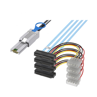 MINISAS SFF8643 8i إلى Oculink 2 * SFF8611 كابل SAS عرض تطبيق إلكتروني