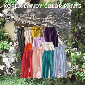 Pantalones de Vestir para Mujer, Estilo Casual de Oficina, Color Sólido, Transpirables y Ecológicos, Largos hasta el Tobillo, Venta al Por Mayor en China - Product Image 2