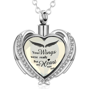 เสมอในใจขอ<span class=keywords><strong>ง</strong></span>ฉันปีกนา<span class=keywords><strong>ง</strong></span>ฟ้ากอดคริสตัลสร้อยคอรูปหัวใจจี้ศพผู้ถือเถ้าที่ระลึกเครื่องประดับขอ<span class=keywords><strong>ง</strong></span>ที่ระลึก<span class=keywords><strong>ง</strong></span>านศพ - Product Image 5
