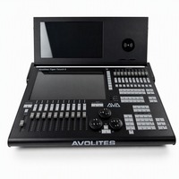 Console d'éclairage tactile DMX512, contrôleur d'éclairage de scène avec double écran tactile et prise en charge du code temps MIDI