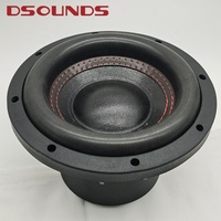 Haut-parleur de caisson de basses de 8 pouces pour système audio de voiture, double 4 OHM, haut-parleur de caisson de basses de voiture, double aimant et double bobine mobile de 2 pouces pour système audio de voiture