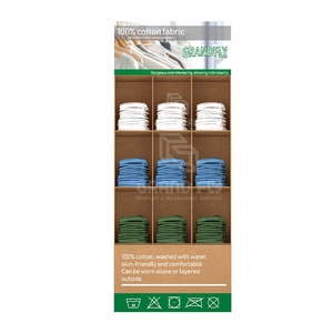 Tùy Chỉnh T-Shirt Tông Hiển Thị Sàn Kệ Với 9 Túi & Cơ Sở Bán Lẻ Giấy Hiển Thị Giá Quần Áo Sóng Hiển Thị Đứng - Product Image 4