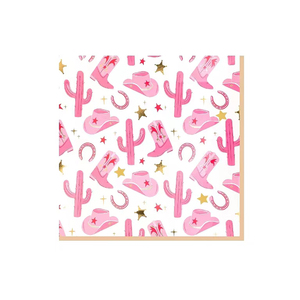 Juego de Vajilla Personalizado DAMAI con Temática de Vaquera Rosa para Fiestas Infantiles, Platos de Papel de Vaquero para Decoración de Fiestas de Cumpleaños - Product Image 6