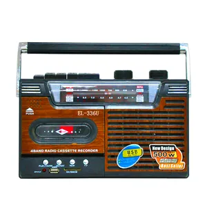 पोर्टेबल कैसेट रिकॉर्डर प्लेयर ईरफ़ोन जैक यूएसबी/TF कार्ड MP3 प्लेयर MW SW1 SW2 4 बैंड रिसीवर एफएम रेडियो